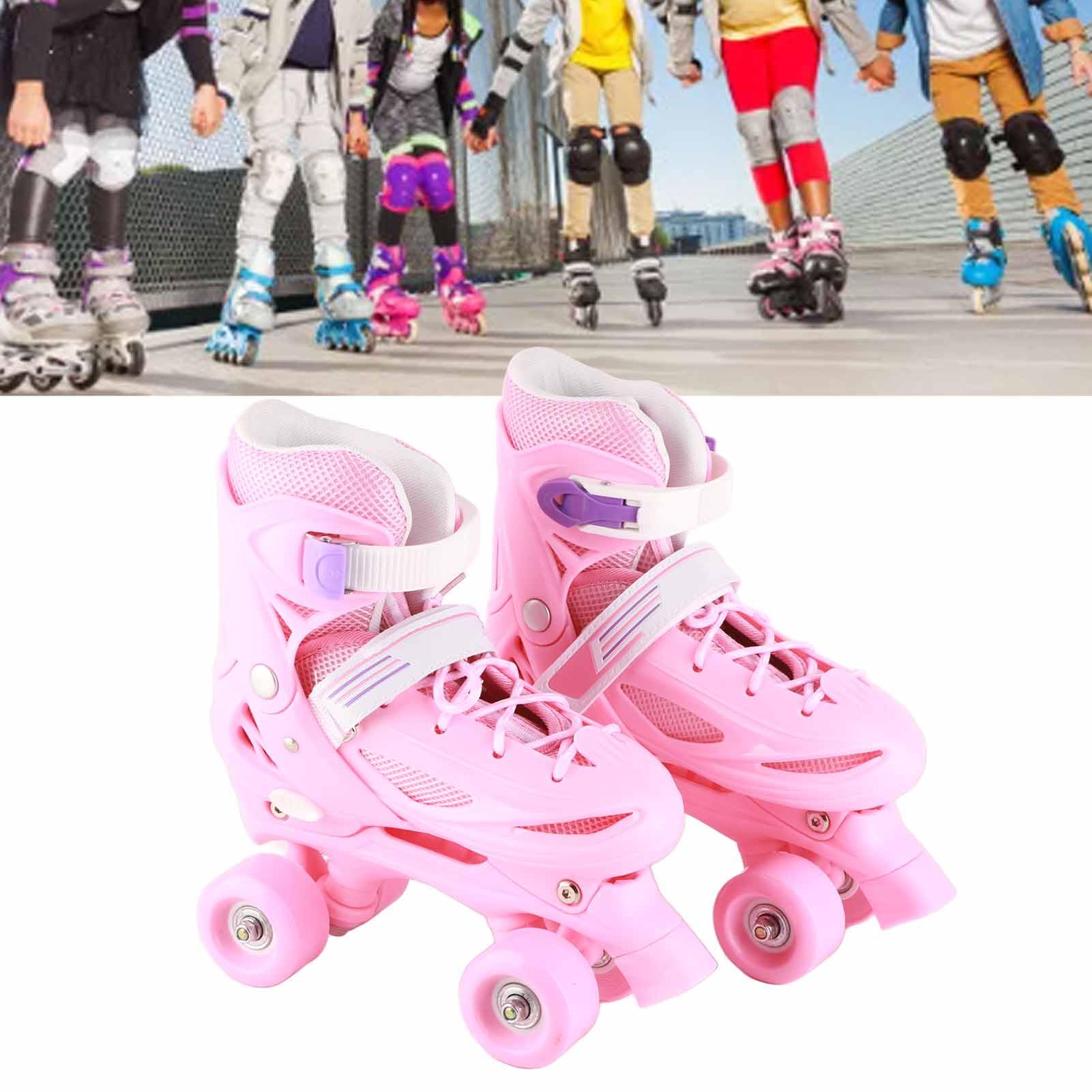 Amazon.co.jp: 子供用ローラースケート 複列 4輪 クワッド 調整可能